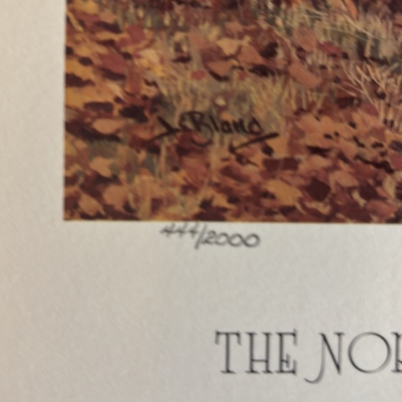 Lee Le Blanc 1981 Northern Woodland Whitetail Stamp, Print, Signed, Numbered - Picture 2 of 12